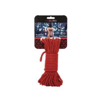 CALEXOTICS - SCANDAL RED BDSM ROPE 10 M - Ropes | Vybes.it