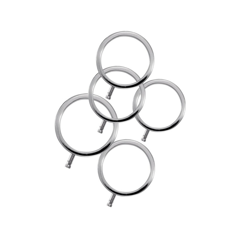 Electrastim - Electrarings Anillos Metálicos Para El Pene Pack 5 |