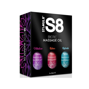 Stimul8 - S8 Massageöl Box 3 X 50 Ml | Vybes.it