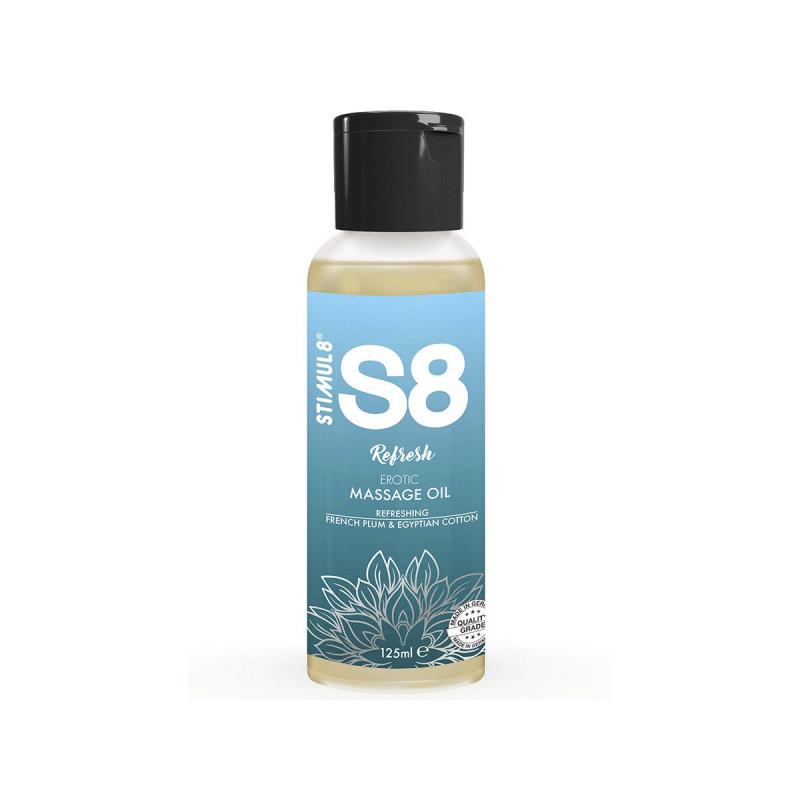 STIMUL8 - S8 REFRESH COTTON MASSAGE OIL 125 ML - Flavored Oils