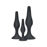 Toyjoy - Plug Anal Curvy Companions 3 Pièces Noir | Vybes.it