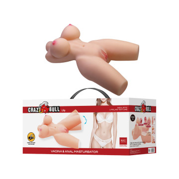 Crazy Bull - Torse Féminin Réaliste Lily Vagin Et Anal 4 Kg |