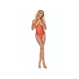 PASSION - BS114 BODYSTOCKING ROSSO - PASSION WOMAN BODYSTOCKINGS
