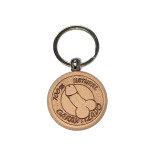 DIABLO PICANTE - WOODEN PENIS-SHAPED KEYCHAIN - Fun items