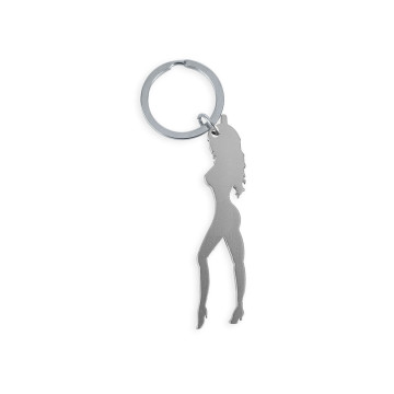 DIABLO PICANTE - SCHLÜSSELANHÄNGER MIT WEIBLICHER SILHOUETTE IN SILBE…