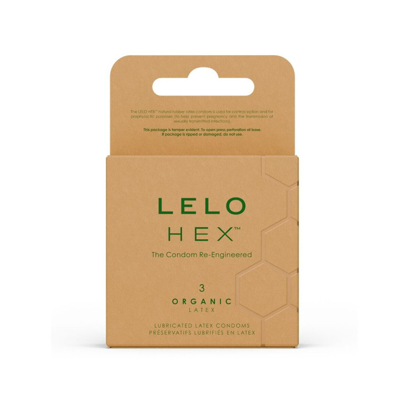 LELO - HEX BIO-KONDOMBOX 3 EINHEITEN - Kartons mit 3 Stück