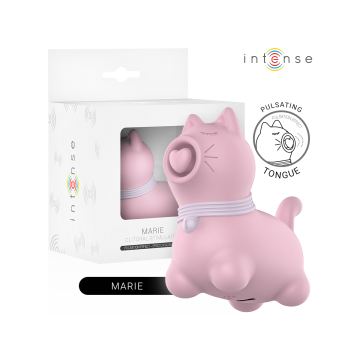 Intense - Marie Estimulador Con Lengua Efecto Pulsación Rosa |