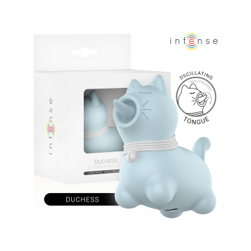 Intense - Stimolatore Duchess Con Lingua Rotante 360º Blu | Vybes.it
