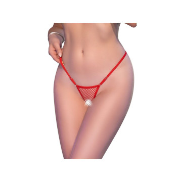 CHILIROSE - CR 4856 MICRO PERIZOMA A RETE ROSSO S/M - CHILIROSE PANTI…