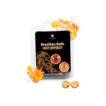 SECRETPLAY - BALLES BRÉSILIENNES EFFET CHAUFFANT 2 UNITÉS - SECRETPLA…