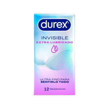 DUREX - EXTRA GESCHMIERTE UNSICHTBARE KONDOME 12 EINHEITEN - DUREX CO…