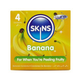 SKINS - PACK DE 4 PRÉSERVATIFS BANANE PREMIUM - Saveurs
