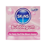 SKINS - PACK DE 4 PRÉSERVATIFS BUBBLEGUM PREMIUM - Saveurs