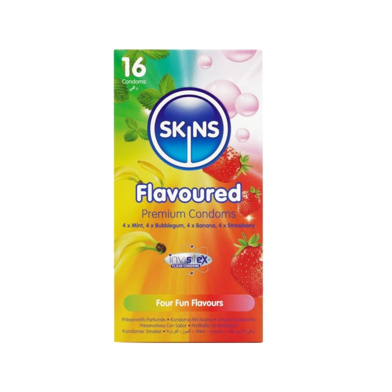 SKINS - PRESERVATIVI MULTIGUSTO PREMIUM CONFEZIONE DA 16 - Profumo