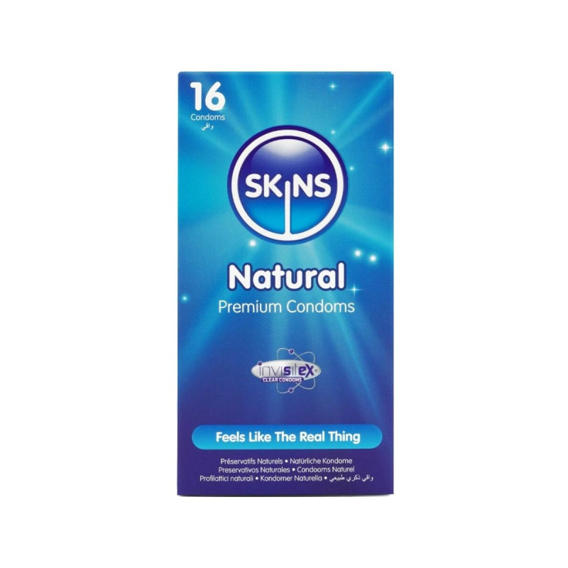 SKINS - PRESERVATIVI NATURALI PREMIUM CONFEZIONE DA 16 - Gamma natura…
