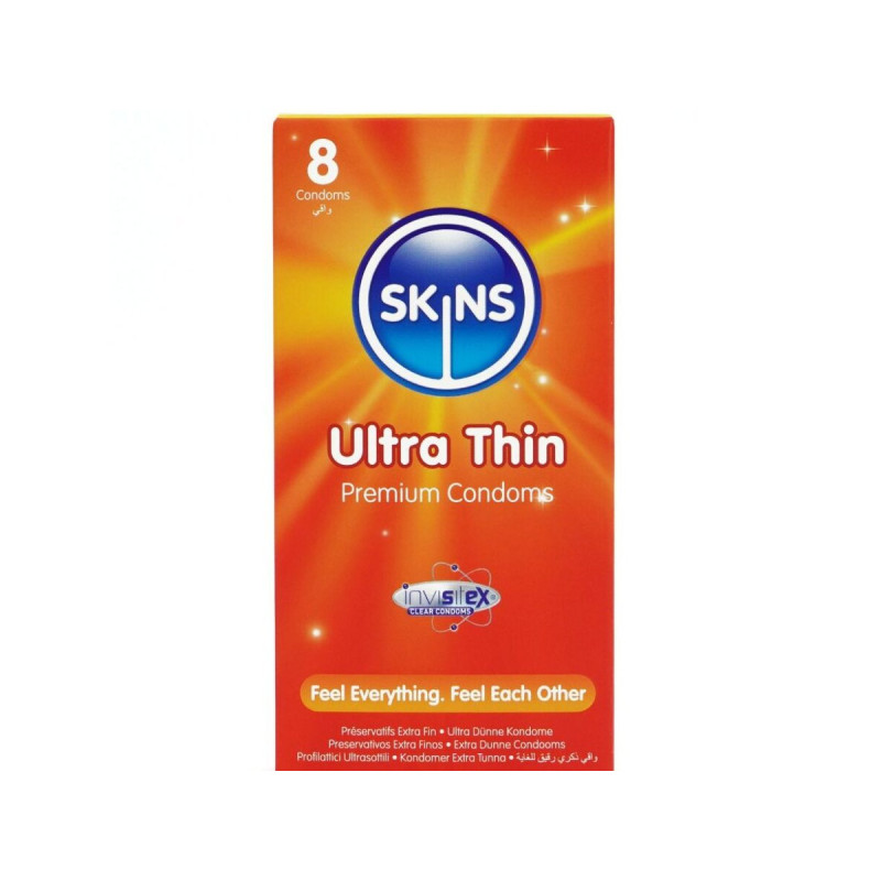 SKINS - PRESERVATIVI ULTRA SOTTILI PREMIUM CONFEZIONE DA 8 - Sensibile