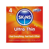 SKINS - PACK DE 4 PRÉSERVATIFS ULTRA FINS PREMIUM - Sensible