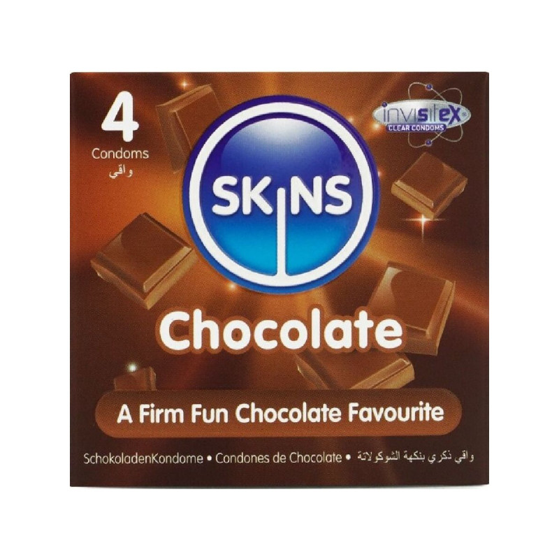 SKINS - CHOCOLATE PREMIUM CONDOMS PACK 4 - Flavors | Vybes.it