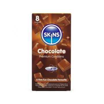 SKINS - PRESERVATIVI PREMIUM AL CIOCCOLATO CONFEZIONE DA 8 - Profumo