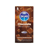 SKINS - PACK DE 8 PRÉSERVATIFS PREMIUM CHOCOLAT - Saveurs