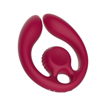 Snail Vibe - Gizi Dúo Estimulador De Parejas Control Remoto Burdeos