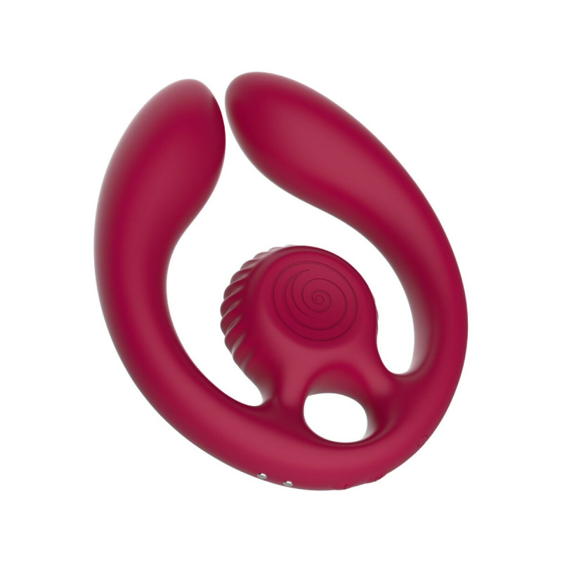 Snail Vibe - Gizi Dúo Estimulador De Parejas Control Remoto Burdeos