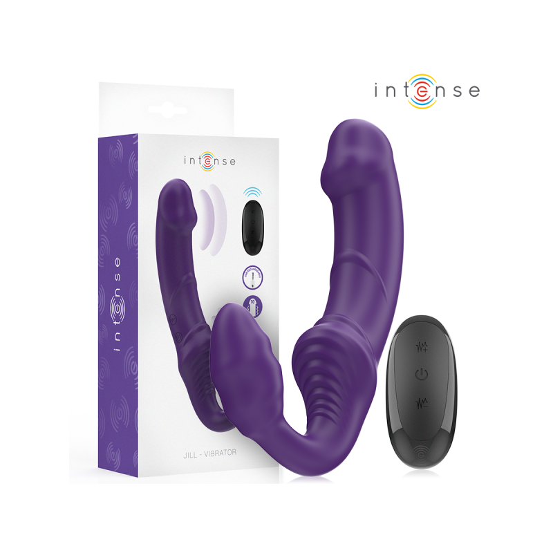 Intense - Jill Vibrador Doble 20 Cm Violeta Control Remoto |