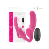 Intense - Amy Vibrador Doble 20 Cm Rosa Control Remoto | Vybes.it