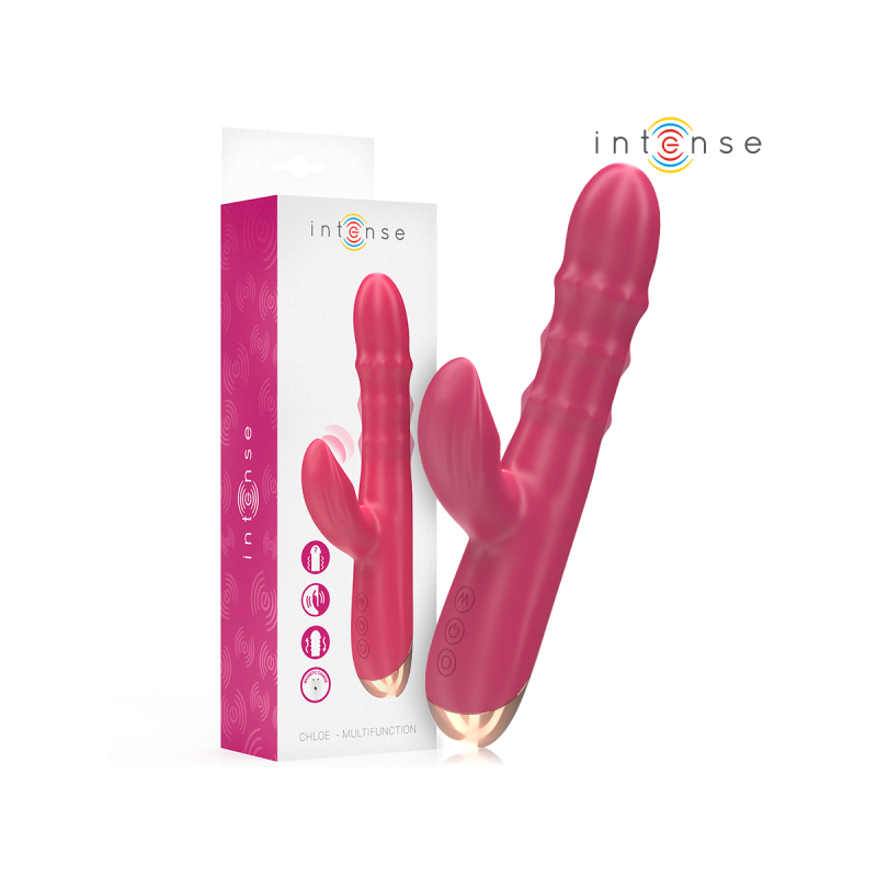 Intense - Chloe Vibrador Multifunción 3 En 1 Rojo | Vybes.it