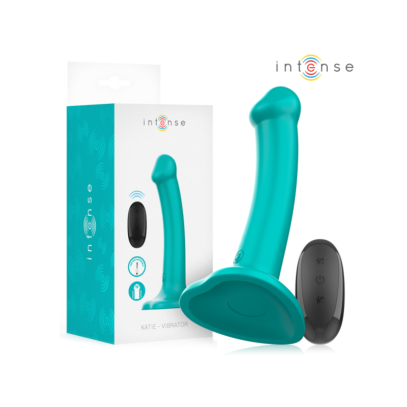 Intense - Katie Vibrator Mit Saugnäpfen 10 Vibrationen Blau