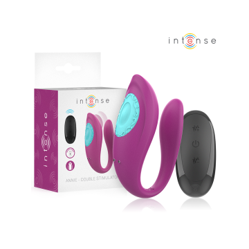 Intense - Annie Estimulador & Vibrador Forma De U Morado Control