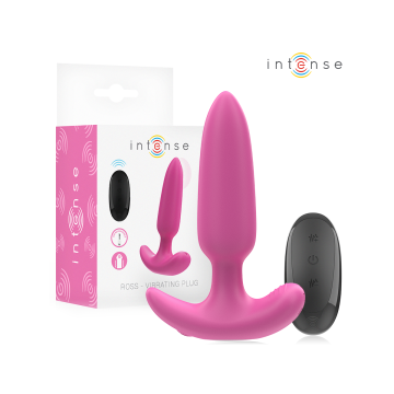 Intense - Ross Anal Plug 10 Vibrations Rose Télécommande | Vybes.it