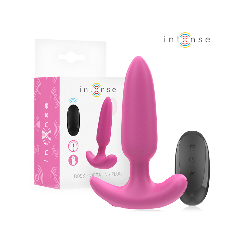 Intense - Ross Anal Plug 10 Vibrations Rose Télécommande | Vybes.it