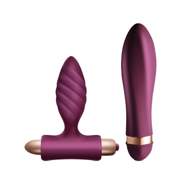 Climaximum - Kit Desire Vibrateur Torsadé + Plug Anal | Vybes.it