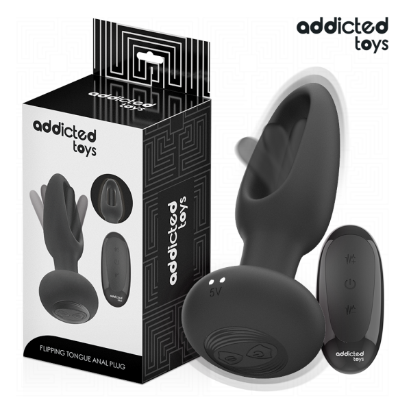 ADDICTED TOYS - PLUG ANALE CON LINGUA VIBRANTE E TELECOMANDO