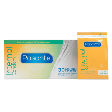 PASANTE - PRÉSERVATIFS INTERNES FÉMININS BOÎTE DE 30 UNITÉS