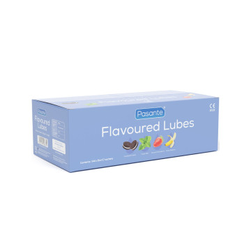 PASANTE - LUBRIFICANTI AROMATIZZATI SCATOLA 144 UNITÀ 5 ML - Con sapo…