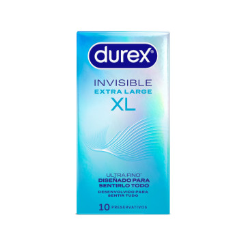 DUREX - INVISIBLE CONDOMS XL 10 UNITS - DUREX CONDOMS - Size XL (Larg…