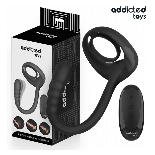 ADDICTED TOYS - ANELLO VIBRANTE PER IL PENE CON TELECOMANDO P-SPOT