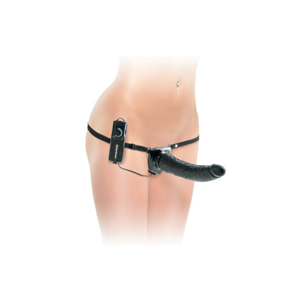 FETISH FANTASY SERIES - SERIES DELUXE ARNÉS VIBRADOR PENETRIS NEGRO