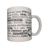 DIABLO PICANTE - TASSE BLANCHE AVEC SYNONYMES DE PÉNIS 370 ML - Acces…