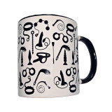 DIABLO PICANTE - TASSE BONDAGE BLANCHE AVEC ANSE NOIRE 370 ML - Acces…