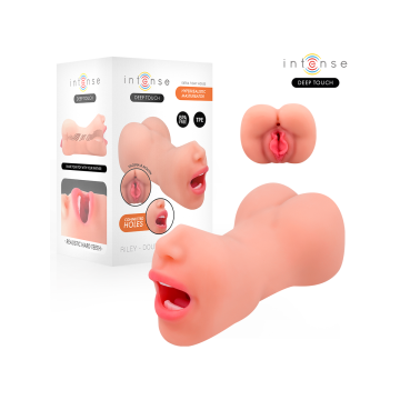 Intense Deep Touch – Riley Doppelmusturbator Für Mund Und Vagina |
