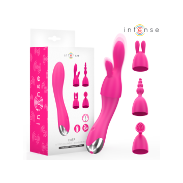 Intense - Vibratore Cher Con 20 Modalità E Testine Intercambiabili