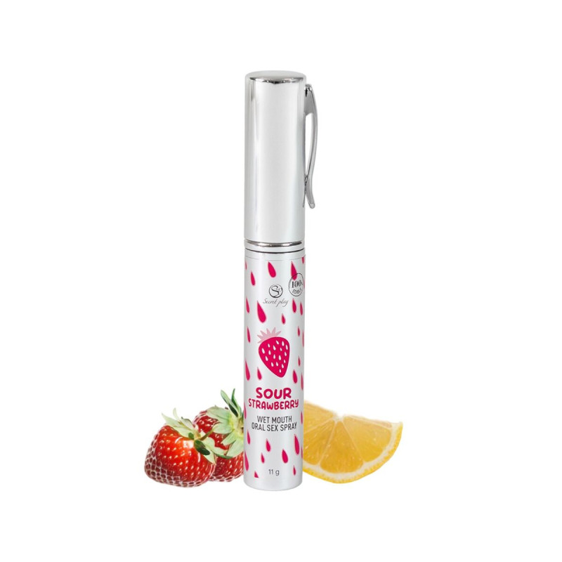 SECRETPLAY - SPRAY SEXUEL ORAL À LA FRAISE ACIDE - SECRETPLAY COSMETI…