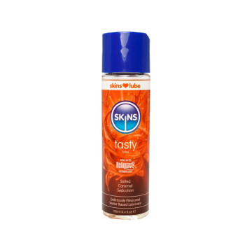 SKINS - TASTY WATER-BASED LUBRICANT SALTED CARAMEL 130 ML - With deli…