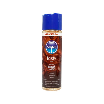 SKINS - LUBRIFIANT À BASE D'EAU DOUBLE CHOCOLAT 130 ML - Aux saveurs…