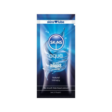 SKINS - AQUA GLEITMITTEL AUF WASSERBASIS, EINZELDOSIS 5 ML