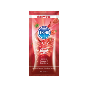 SKINS - LUBRIFICANTE FRUTTATO A BASE D'ACQUA FRAGOLA MONODOSE 5 ML -…