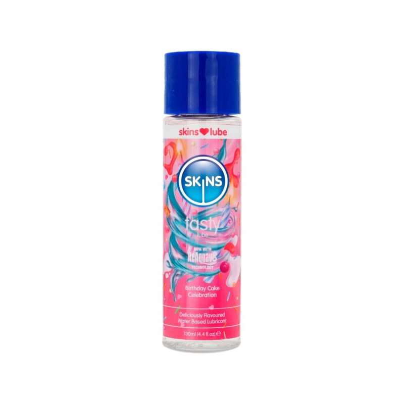 SKINS - TASTY WATER-BASED LUBRICANT BIRTHDAY CAKE 130 ML - With delic…